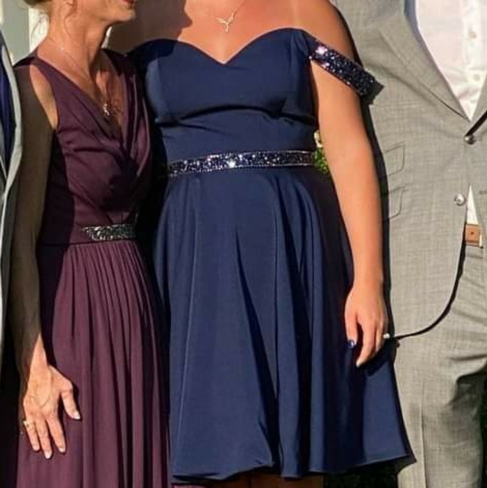 Blue cocktail dress